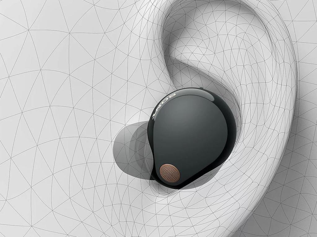 How the WF-1000MF5s sit inside your ear. Picture: Sony.