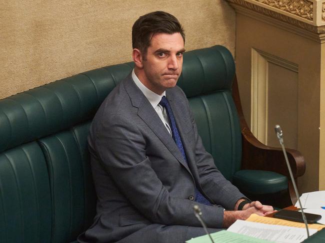 Fraser Ellis during Question Time in Adelaide. Picture: Matt Loxton.