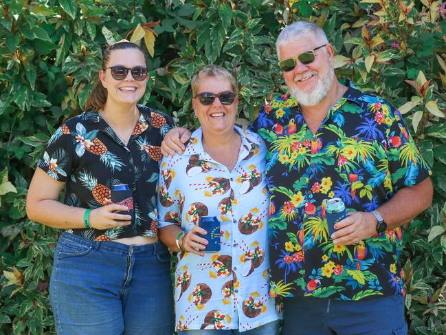Annie Rose, Jacky Rose and Ron Rose at One Tropical Day at the Darwin Ski Club. Picture: Glenn Campbell