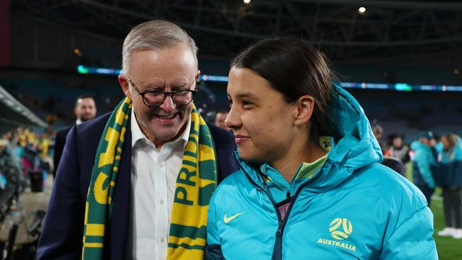 Sam Kerr’s captaincy has been questioned after charges were revealed this week. Picture: Mark Metcalfe – FIFA/FIFA via Getty Images)