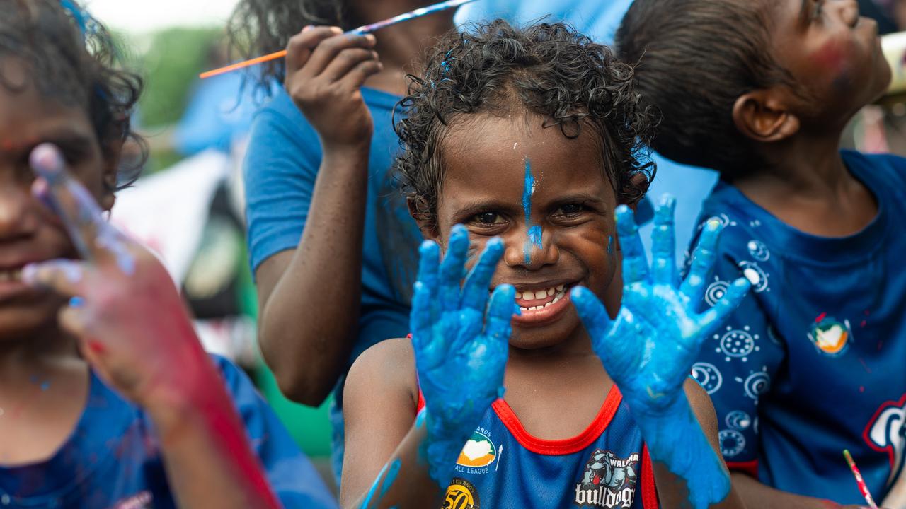 The Tiwi Islands 2020-2021 Grand Final. The Imalu Tigers take on the Walama Bulldogs on Bathurst Island. Photograph: Che Chorley