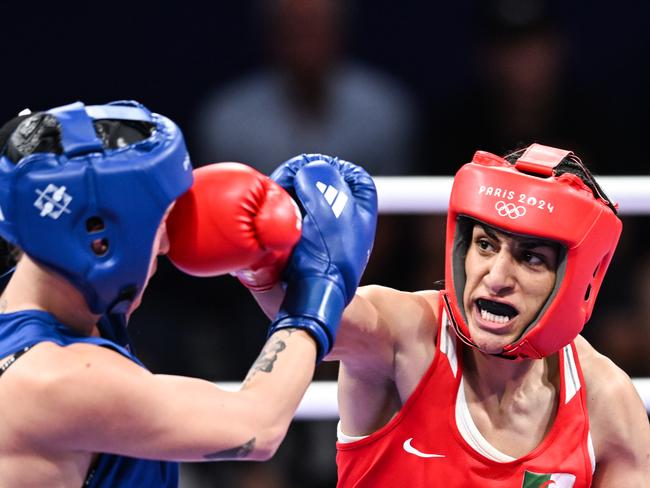 Khelif (R) beat Hamori (L) by unanimous decision. Picture: Getty Images