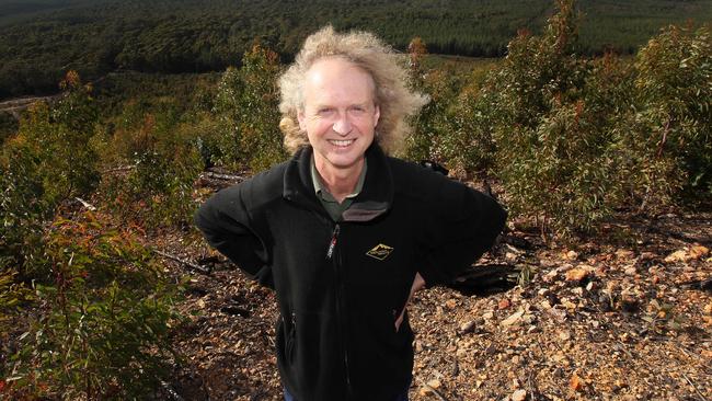 Todd Dudley has been working to help restore a pine plantation on the East Coast to natural forest. Picture: ROSS MARSDEN