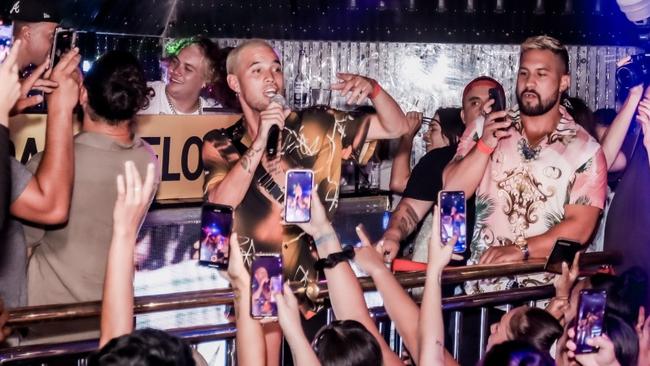 Kiwi artist Stan Walker performs at Surfers Paradise R&amp;B nightclub Havana. Picture: Havana Facebook