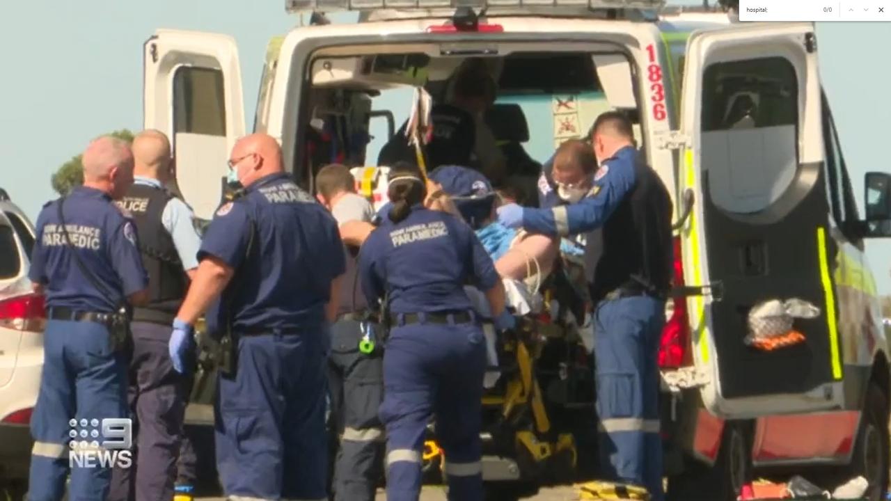 The man suffered ‘significant blood loss’ as a result of the shooting. Picture: Nine News