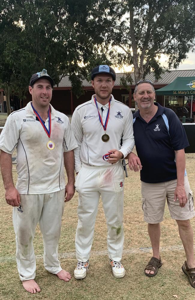 Buckley Ridges royalty: (L-R) Daniel Watson, David White and Robbie Boorer. All have made scores of 175-plus for the club in Turf 1 grand finals.