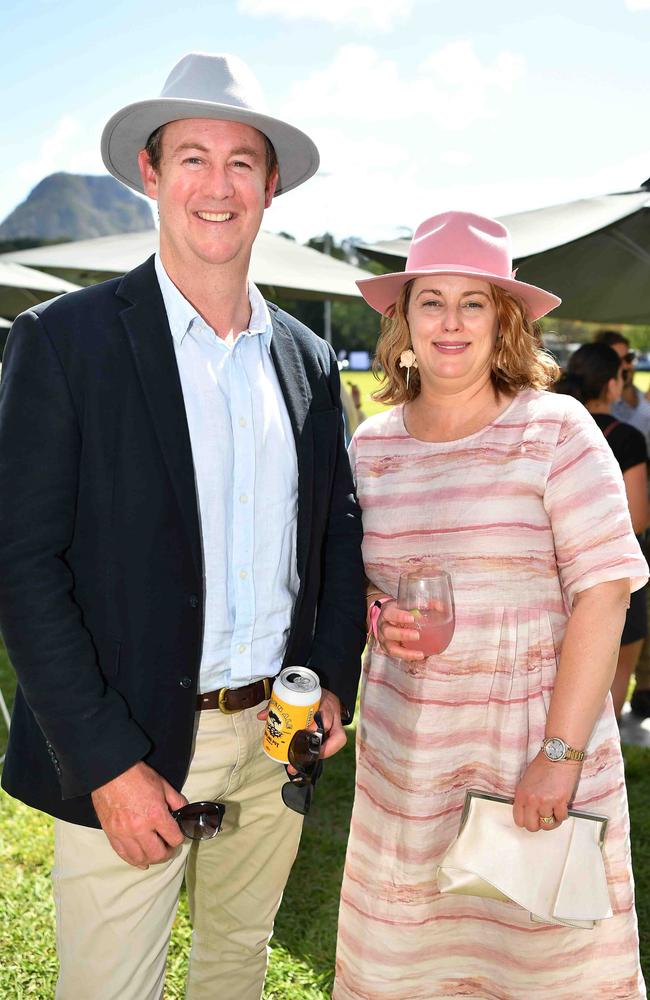 Matt and Kaylenna Byrne at the Polo &amp; Provedores, Noosa. Picture Patrick Woods.