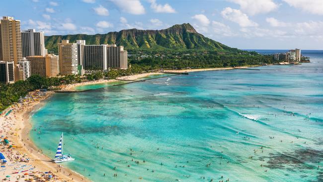 Waikiki, where the indecent assault occurred in Hawaii. Picture: iStock