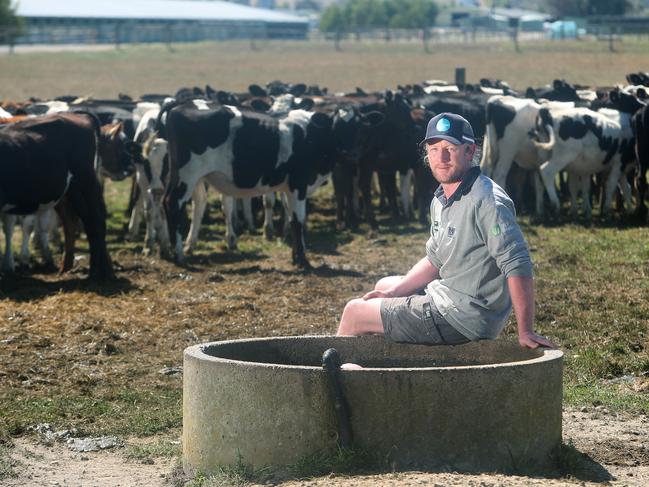 Brian Corr, at the farm in Longwarry,  Picture Yuri Kouzmin