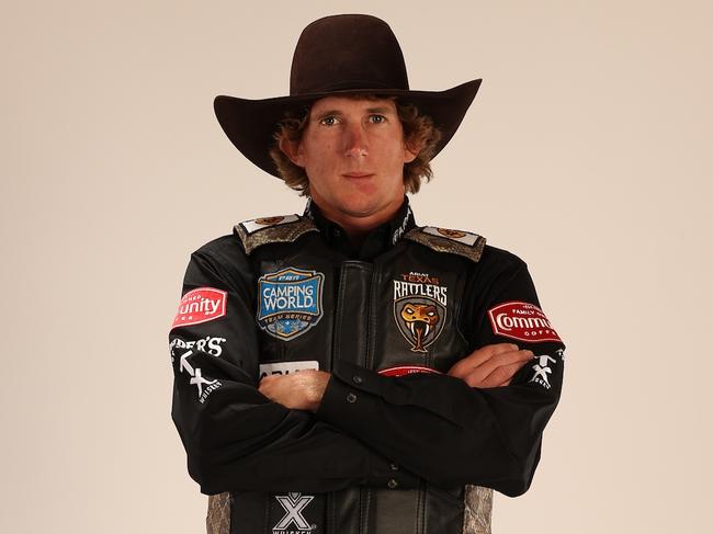 Clermont’s Brady Fielder is the number one bull rider in the world. Photo by: Bull Stock Media