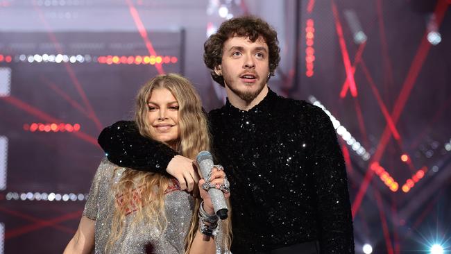 Jack Harlow opened the ceremony with Fergie as a joint performance of his hit First Class, which later went on to be crowned the Song of Summer. Picture: Getty Images