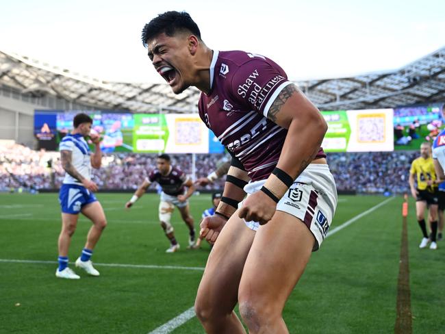 Tommy Talau has had an excellent first season with the Sea Eagles. Picture: NRL Photos