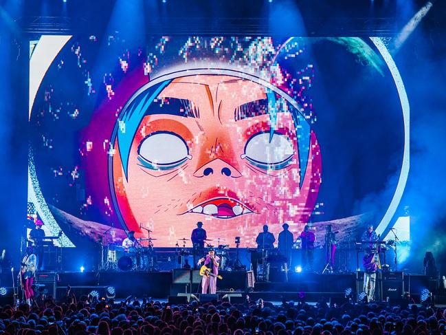 Gorillaz Concert at the Adelaide Entertainment Centre , Picture :   Saige Prime