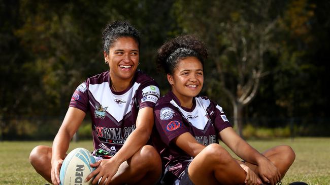 Zahara Temara and sister Chante. Pics Adam Head