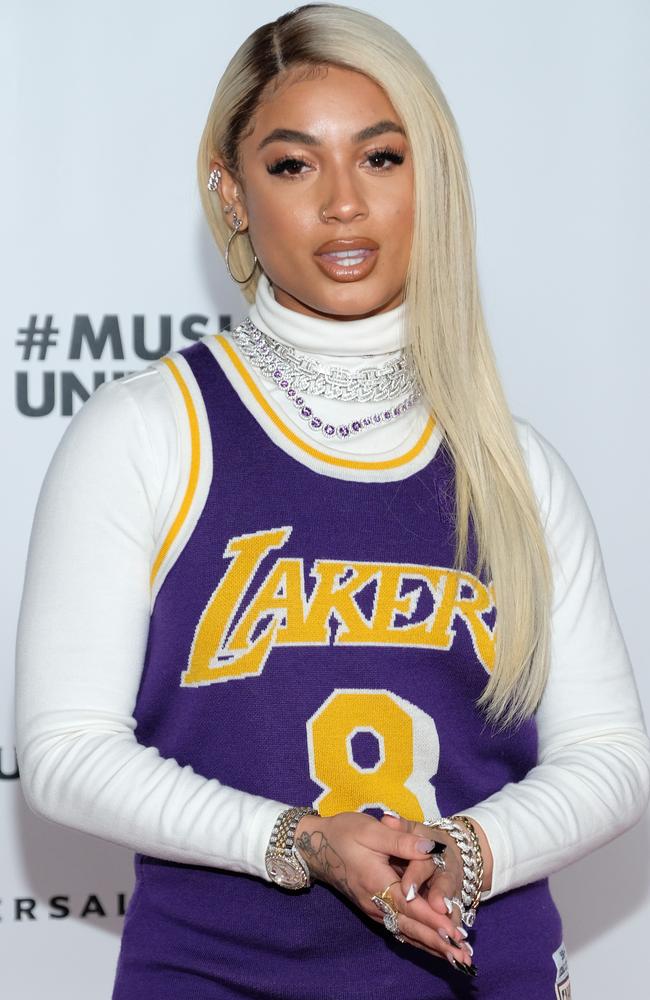 DaniLeigh paid tribute to Kobe. Picture: Getty Images