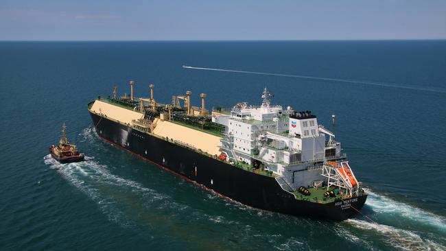 A Chevron LNG ship.