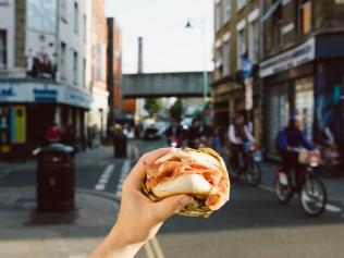 Street food bought from KERB London street food market