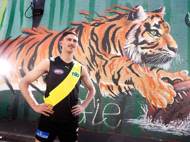 Tiger draft pick Josh Gibcus is as good as advertised, the Tigers say. Picture: Michael Klein