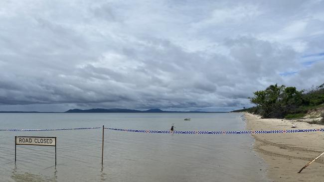 The Lockhart River beach where a light plane crashed, killing five Cairns men.