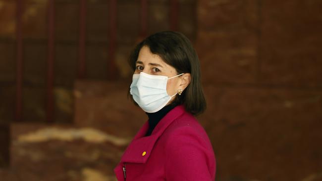 NSW Premier Gladys Berejiklian continues to face questions as to why the state cannot get the latest outbreak under control. (Photo by Jenny Evans/Getty Images)