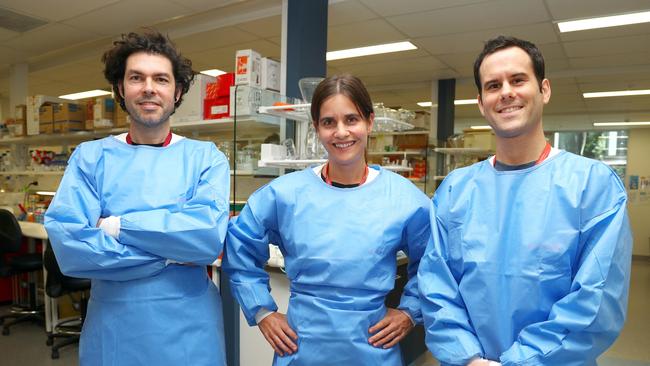 Dr Patrice Guillon, Dr Larissa Dirr, and Dr Benjamin Bailly. Picture: Tertius Pickard