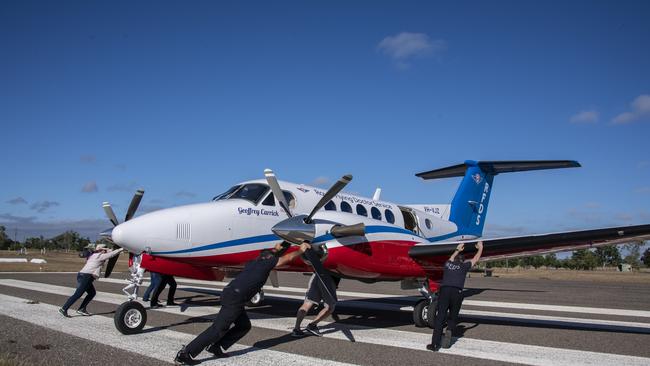 The Royal Flying Doctor Service’s latest aircraft at Cairns. Pic by Brian Cassey