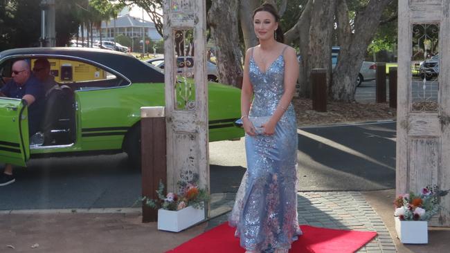 Haylee Graham at the Hervey Bay State High School formal.