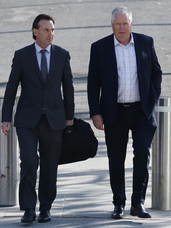 AFL CEO Andrew Dillon and new footy performance boss Greg Swann. Picture: Michael Klein