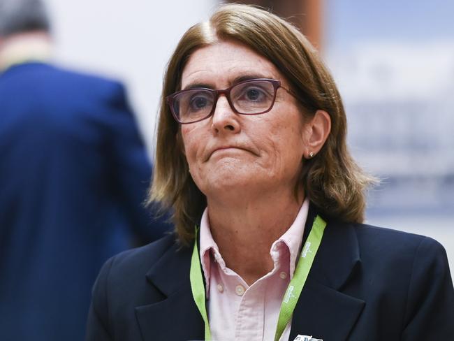 Governor Michele Bullock appears before Senate estimates at Parliament House in Canberra. Picture: NCA NewsWire / Martin Ollman