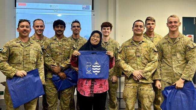 3rd Brigade soldiers after completing their course in Bahasa Indonesian through JCU’s Academy of Modern Languages.