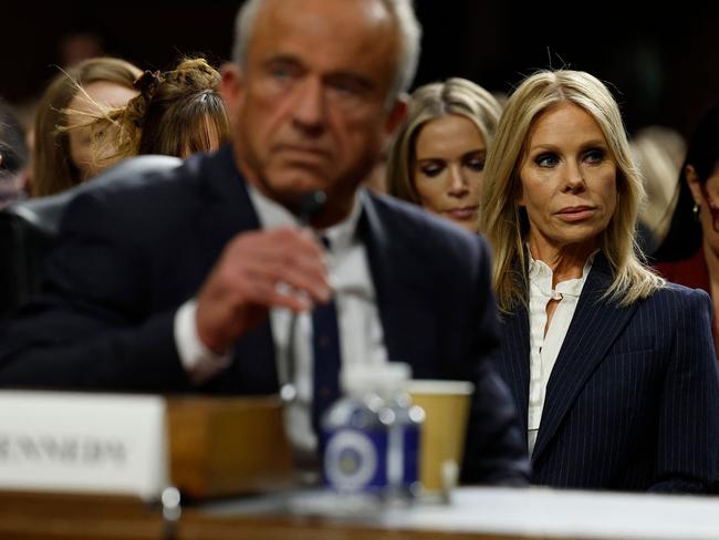 Cheryl Hines, wife of Robert F. Kennedy Jr during the hearing. Picture: Getty Images via AFP