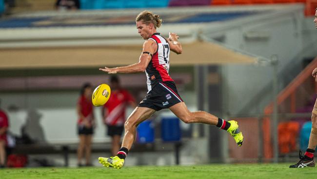 Jed Anderson on his NTFL debut for Southern Districts against Waratah in Round 1 of the 2023-24 season. Picture: Pema Tamang Pakhrin