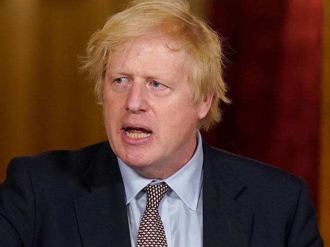 Britain's Prime Minister Boris Johnson doesn’t want Mr Putin at G7. Picture: AFPs