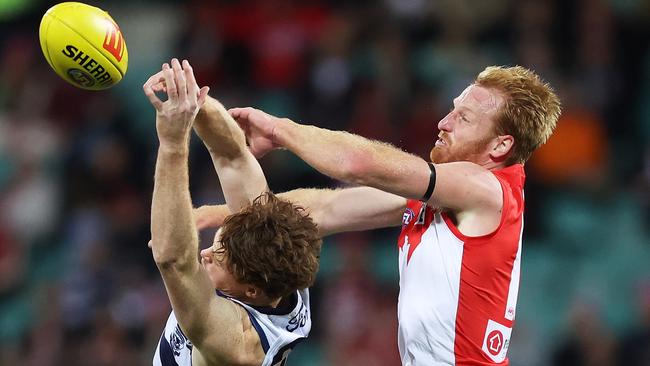 Francis has fired under pressure for the Swans. (Photo by Mark Metcalfe/AFL Photos/via Getty Images)