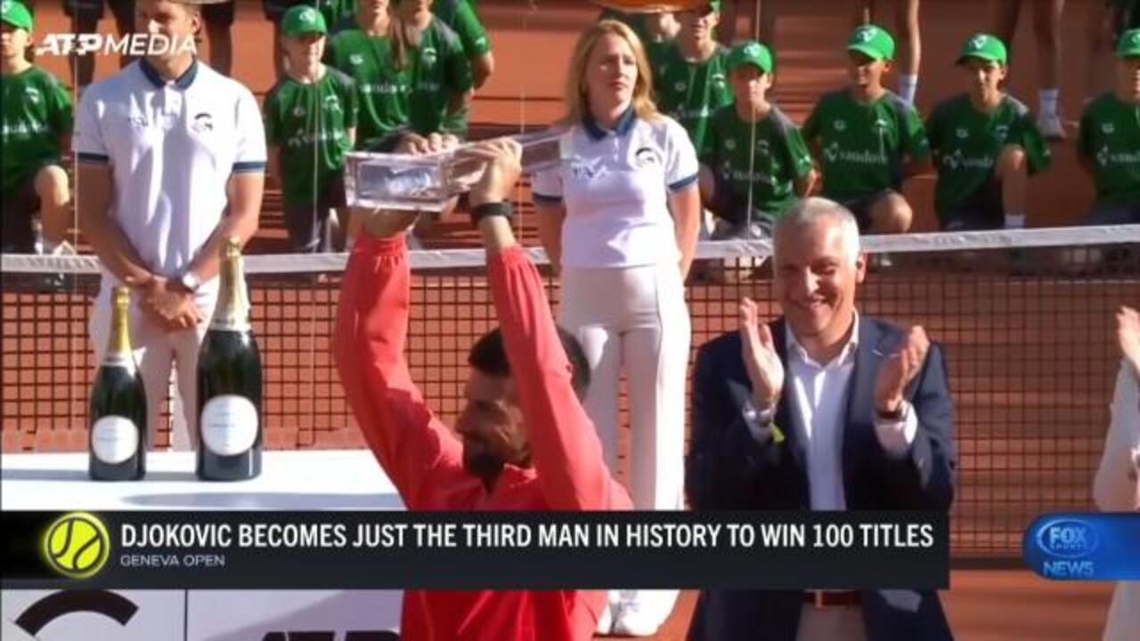 Djokovic makes history with 100th title