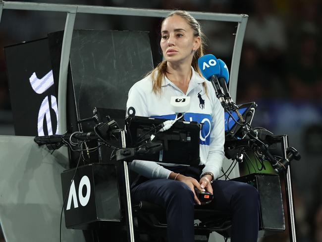 Marijana Veljovic had a tough job on Wednesday. Picture: Cameron Spencer/Getty Images