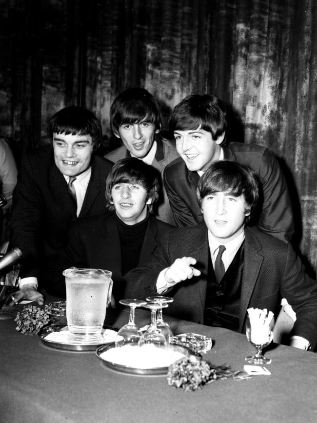 The Beatles at their Melbourne press conference, Southern Cross Hotel, 14 June 1964. Photo by Laurie Richards. Arts Centre Melbourne, Performing Arts Collection
