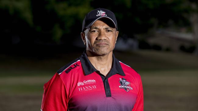 Griffith Uni Knights rugby club team coach, Johnny Ngauamo. Picture: Jerad Williams