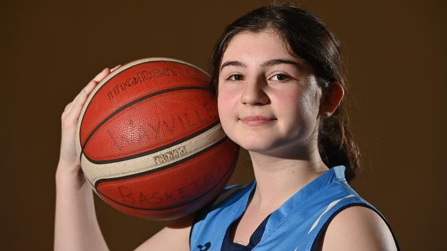 Indy Maher, daughter of Adelaide 36ers legend Brett Maher, will line up for Sturt at the state underage titles. Picture: Keryn Stevens