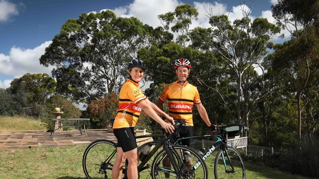 Peter and Alison Wilson from Greenhill are riding their 14th challenge tour which is now presented by The Advertiser. Picture Dean Martin