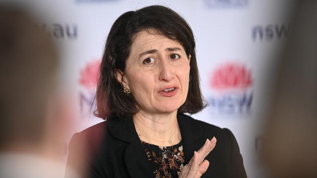 NSW Premier Gladys Berejiklian’s government has struggled to contain the spread of coronavirus since June. Picture: Jeremy Piper