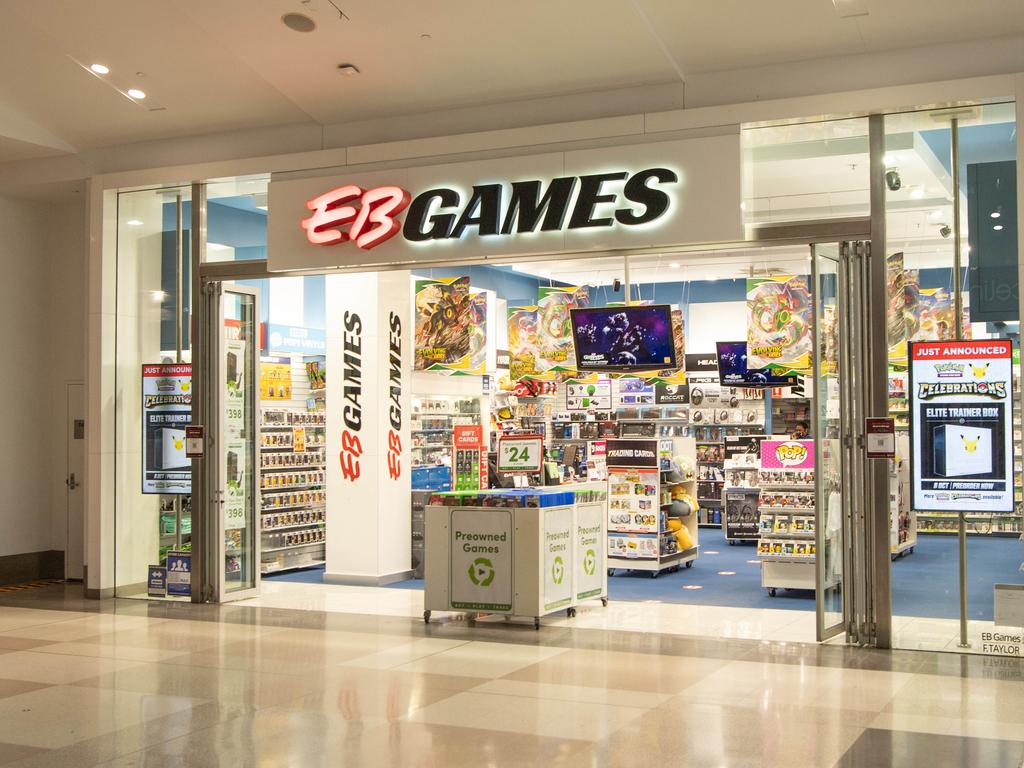 EB Games is just one of the shops at Westfield Chermside that remains open during the Covid-19 lockdown.