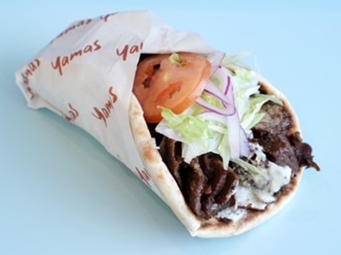 The lamb souva is a must at Yamas