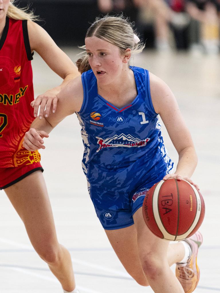 Millie Natalier for the Toowoomba Mountaineers against Moreton Bay Suns. Picture: Kevin Farmer