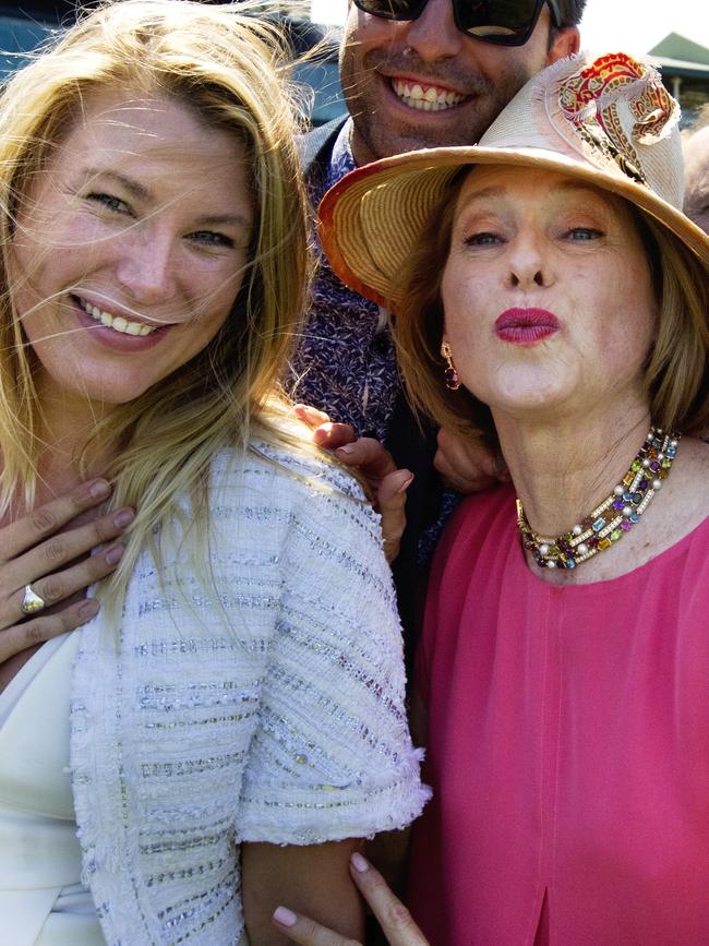 Sally Hawach with horse trainer Gai Waterhouse. Pic Jenny Evans