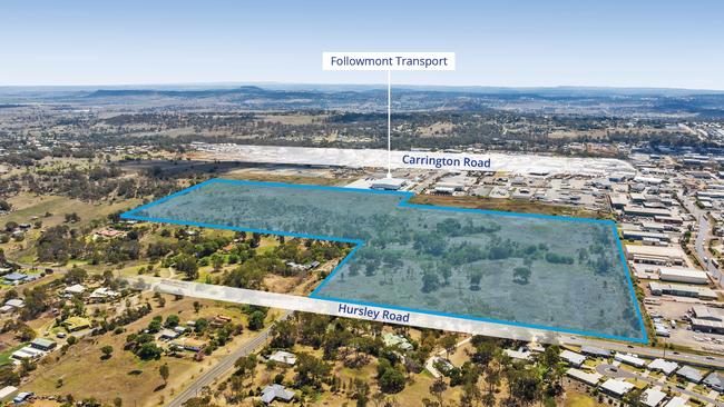 A large parcel of land off Hursley Road in Torrington, which could house up to 50 new homes, has hit the market through Colliers Toowoomba.