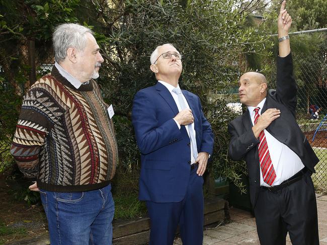 WAYS President Leo Wassercug, Prime Minister Malcolm Turnbull and WAYS CEO Russell King. Picture: John Appleyard.