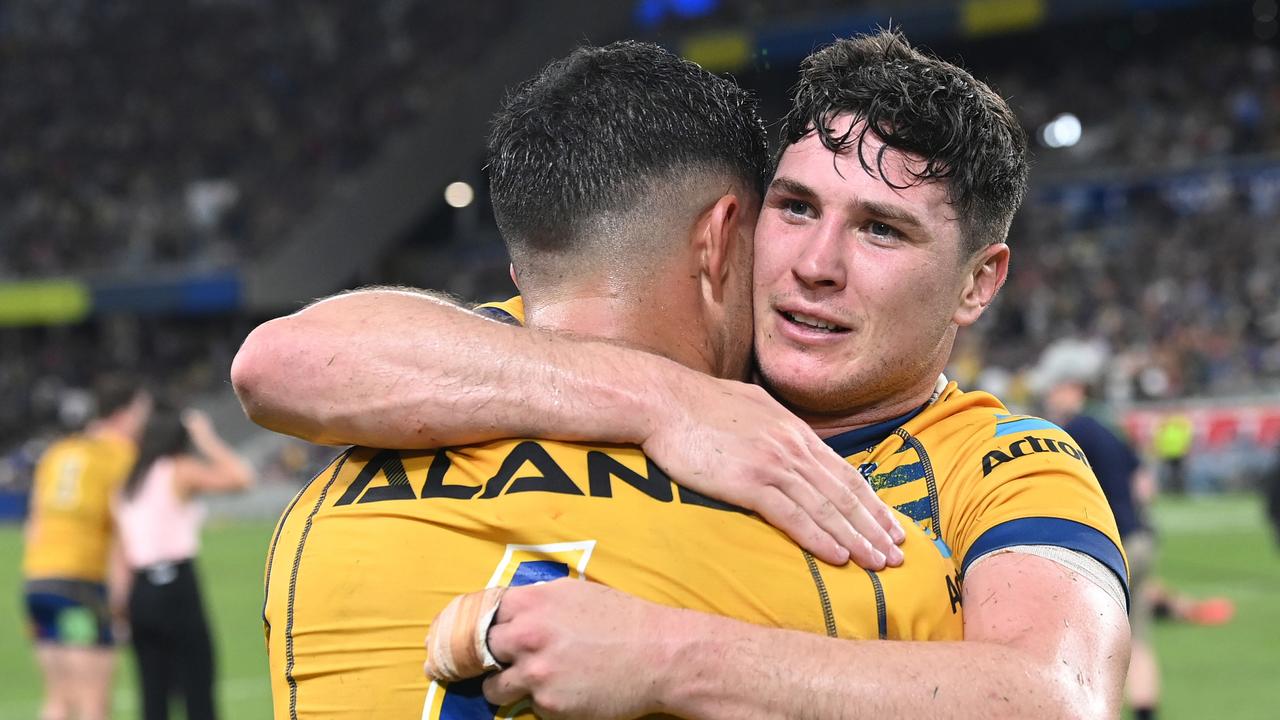 Eels teammates have spoken to Mitch Moses about his future as they attempt to keep the star halfback at Parramatta. Picture; Bradley Kanaris/Getty Images