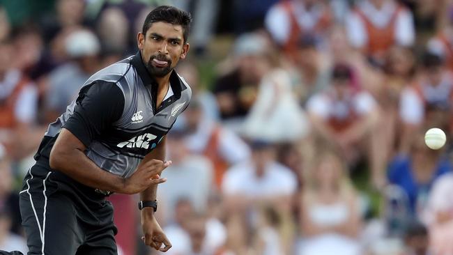 Spinner Ish Sodhi has been in great form in the domestic game in New Zealand. Picture: AFP