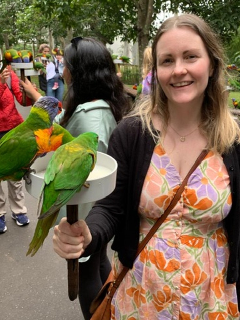 The wild lorikeet experience was a standout. Picture: News Corp